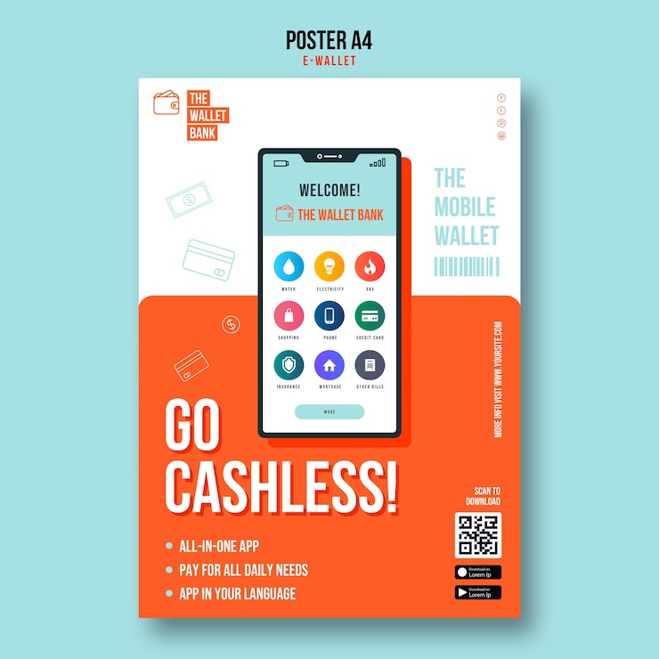 PSD gratuit go modèle d'affiche sans numéraire
