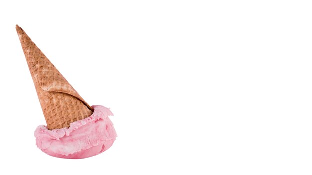 Un gros plan sur une délicieuse crème glacée