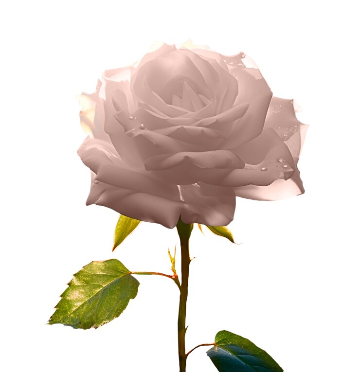 PSD gratuit gros plan sur des roses isolées