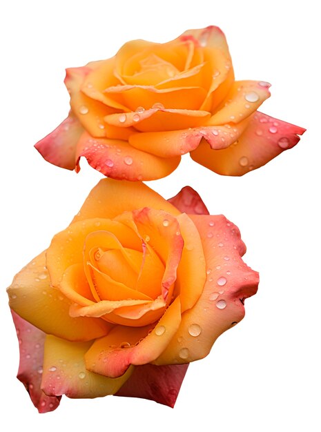 Gros plan sur des roses isolées