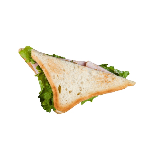 En gros plan sur le sandwich isolé
