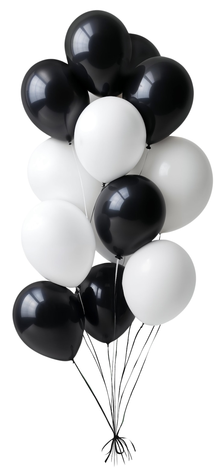 PSD gratuit un groupe de ballons flottants isolés