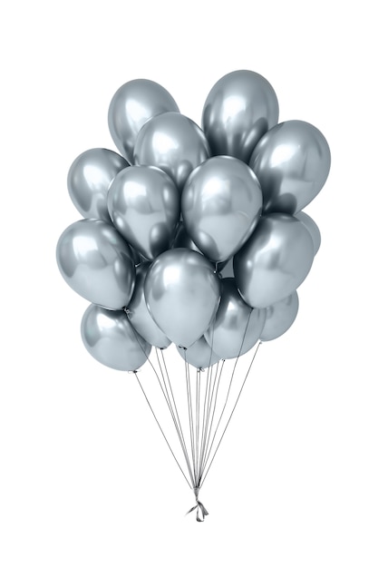 Un groupe de ballons flottants isolés