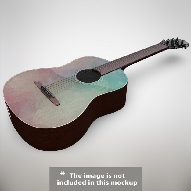 PSD gratuit guitare maquette conception