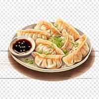 PSD gratuit gyoza isolé sur fond transparent