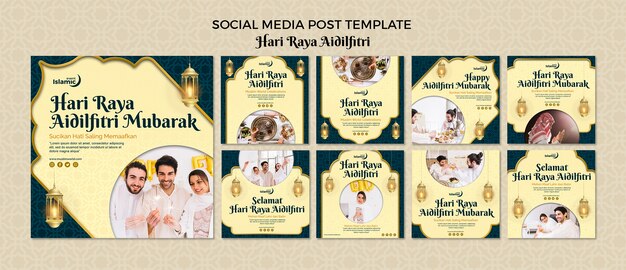 Hari raya aidilfitri sur les médias sociaux