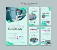 PSD gratuit histoires instagram de chirurgie plastique