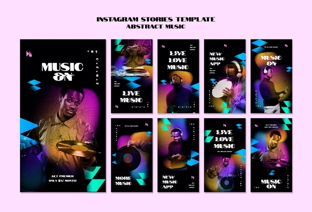 Histoires Instagram du festival de musique