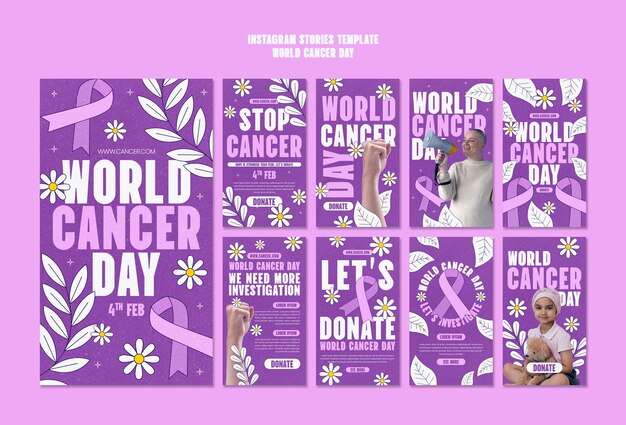 Les histoires Instagram de sensibilisation à la Journée mondiale du cancer