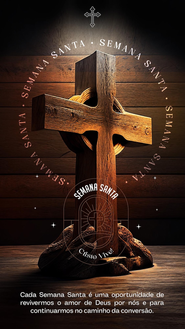 PSD gratuit histoires de médias sociaux semaine sainte jésus christ il vit