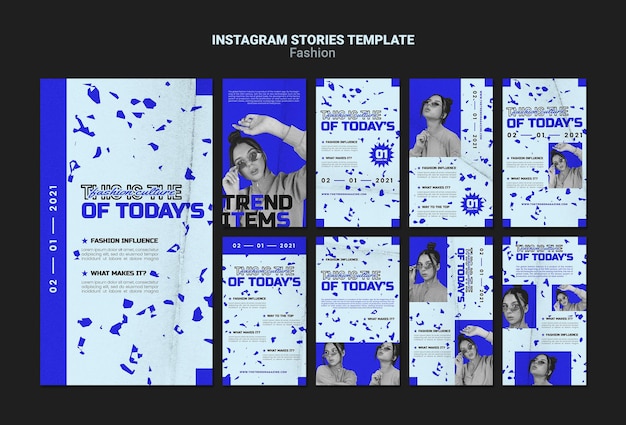 PSD gratuit histoires de mode sur instagram