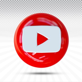 Icon youtube logos de médias sociaux dans un style moderne