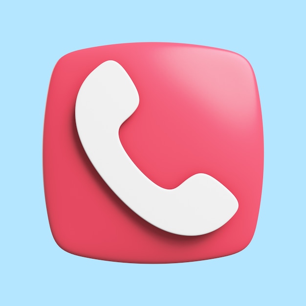 Icône 3D pour une application de médias sociaux
