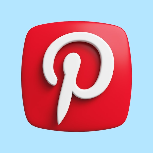 icône 3d pour l'application de médias sociaux