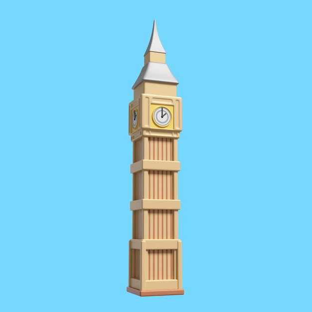icône 3d pour le célèbre point de repère de la ville