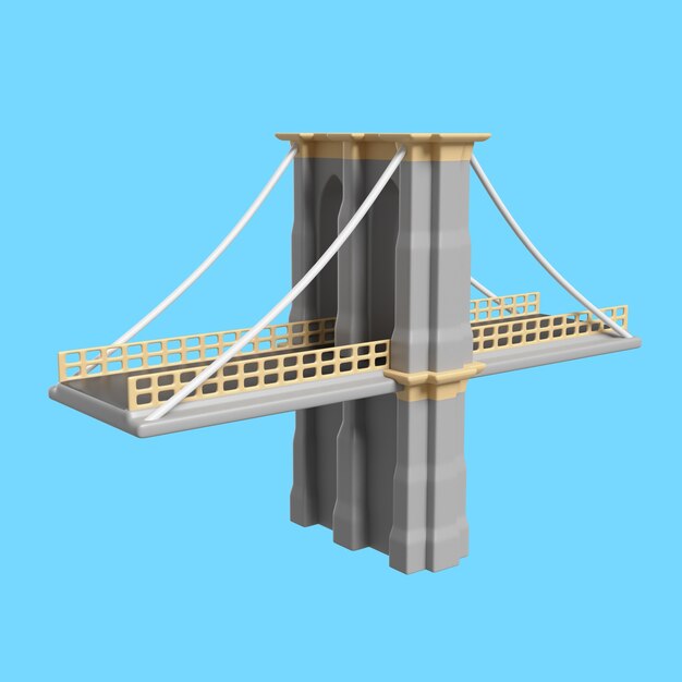 icône 3d pour le célèbre point de repère de la ville