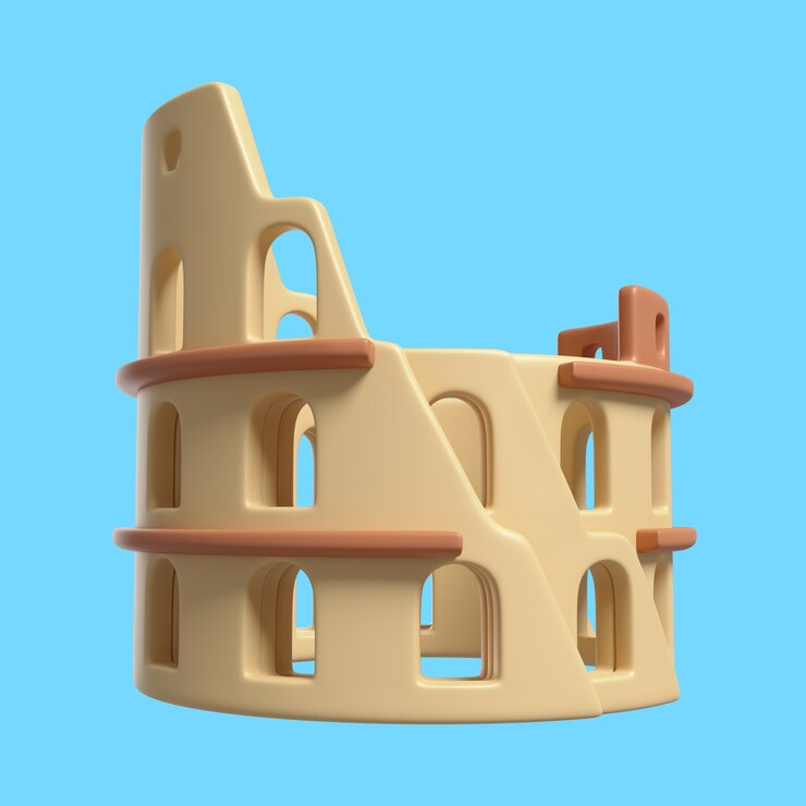 PSD gratuit icône 3d pour le célèbre point de repère de la ville