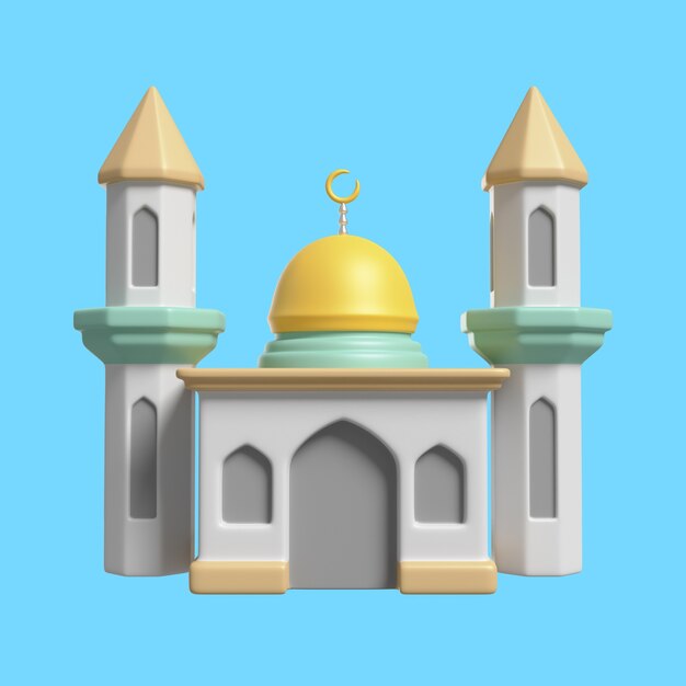 icône 3d pour le célèbre point de repère de la ville