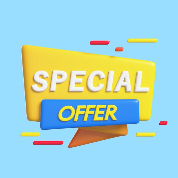 icône 3d pour les super ventes