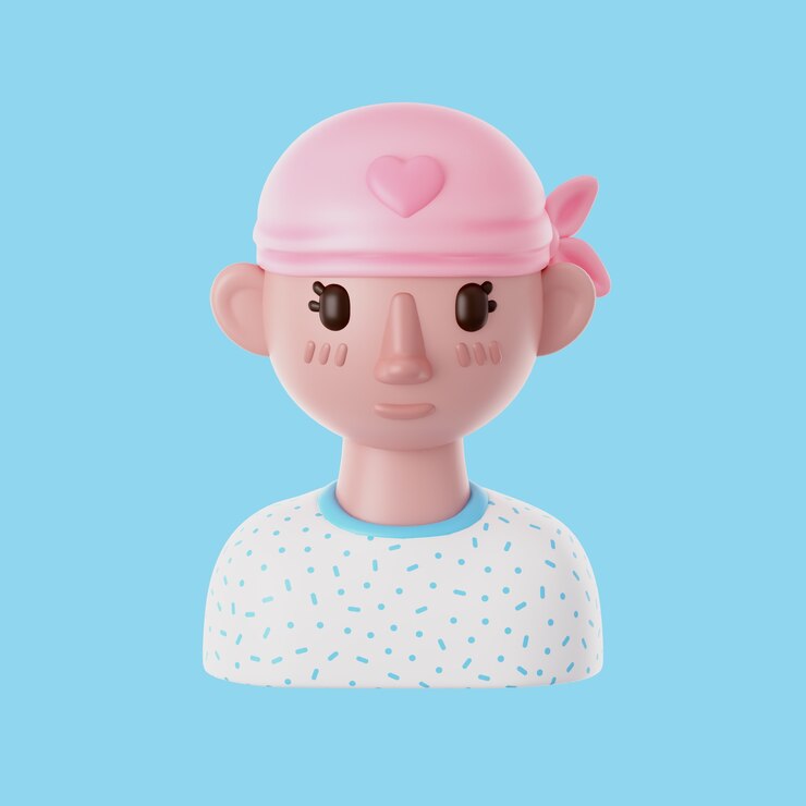 PSD gratuit icône de cancer 3d avec patient