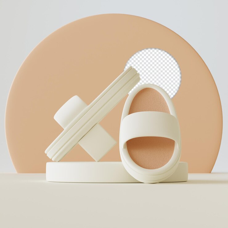 PSD gratuit icône de chaussures de chausson en plastique illustration de rendu 3d isolée