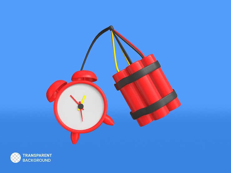 PSD gratuit icône de dynamite illustration de rendu 3d isolée