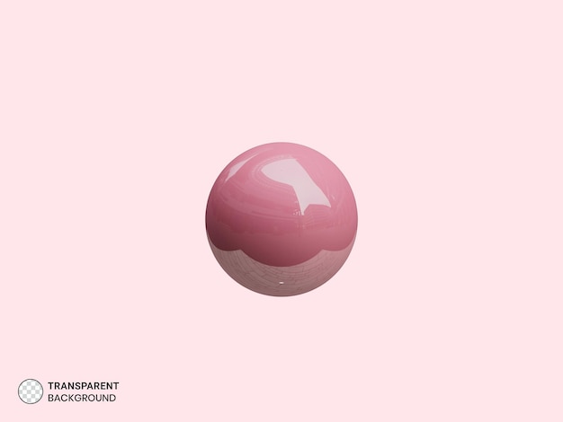 PSD gratuit icône de forme de boule ronde illustration de rendu 3d