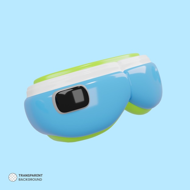 Icône De Lunettes De Soleil Rendu 3d Isolé Illustration