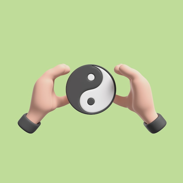 PSD gratuit icône de médecine alternative yin yang