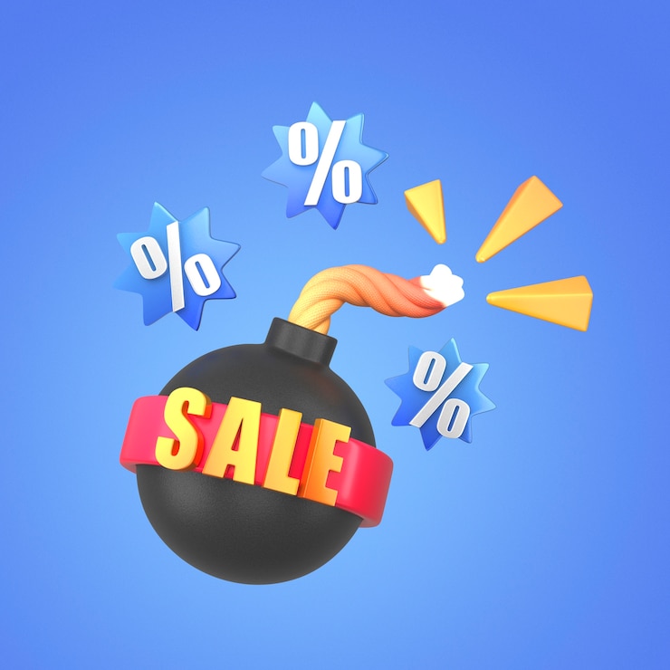 PSD gratuit icône d'offres et de ventes