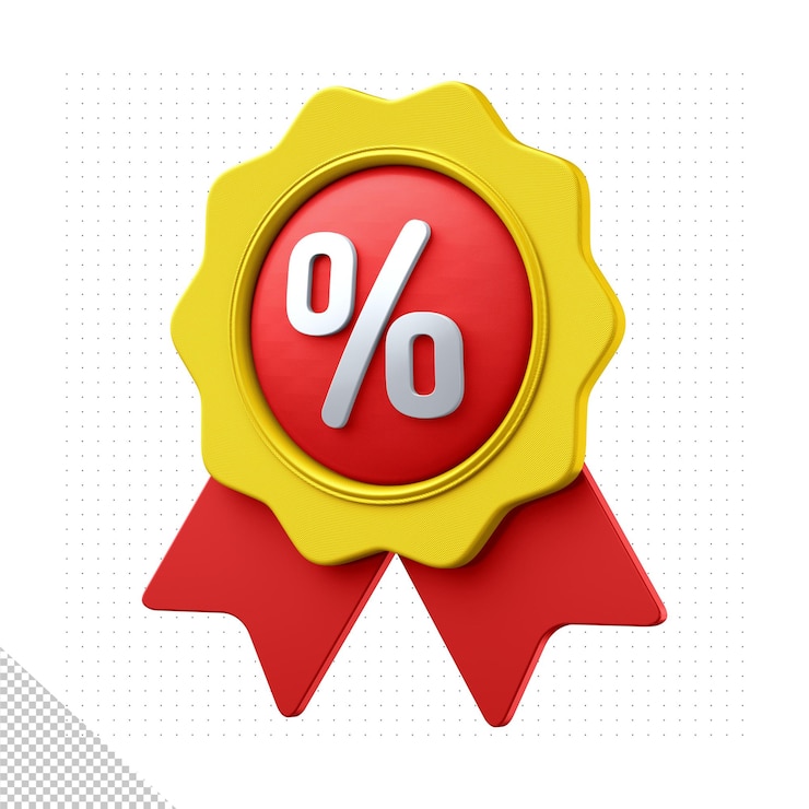 PSD gratuit icône de remise de rendu 3d