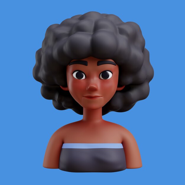 Illustration 3D avec un avatar en ligne