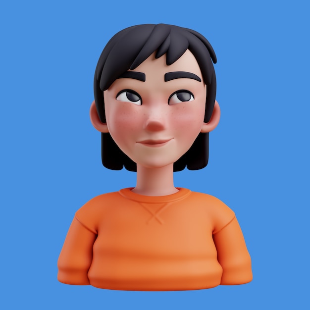 Illustration 3D avec un avatar en ligne