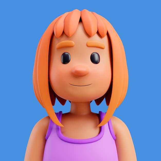 Illustration 3d D'un Avatar Ou D'un Profil Humain