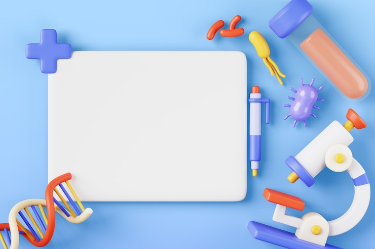 PSD gratuit illustration 3d avec des bannières blanches de vente médicales et pharmaceutiques