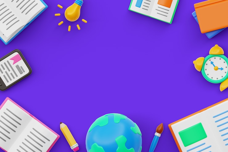 PSD gratuit illustration 3d pour la célébration de la journée mondiale du livre