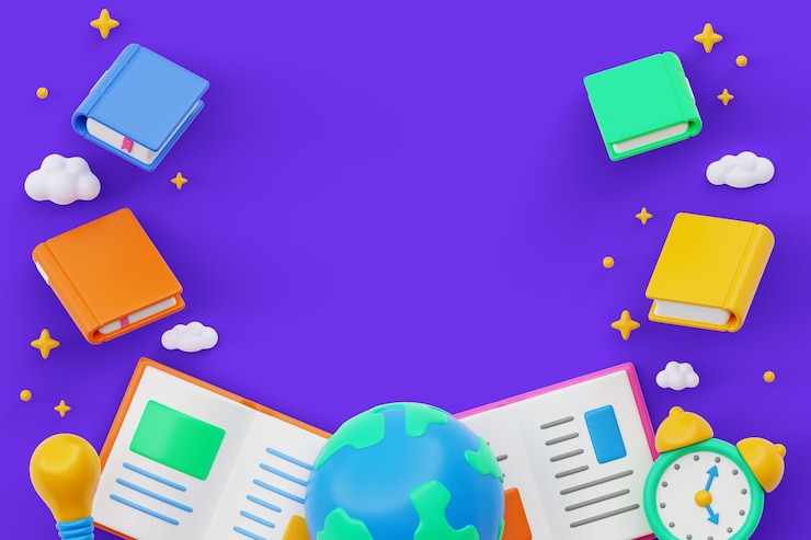 PSD gratuit illustration 3d pour la célébration de la journée mondiale du livre