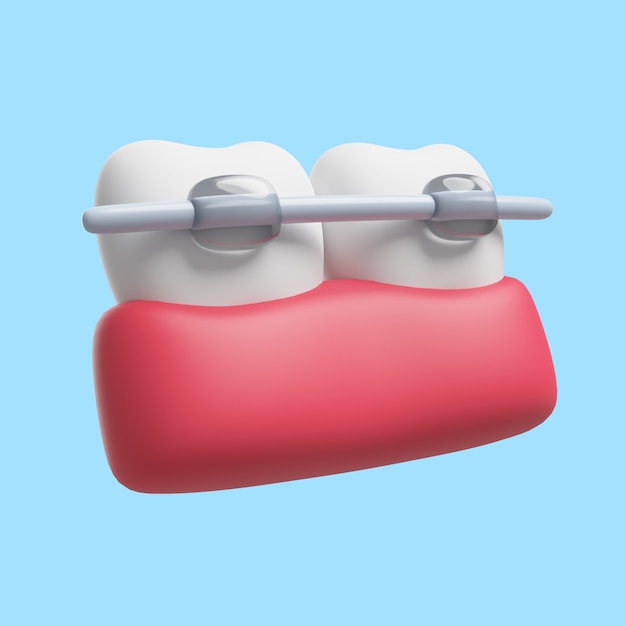 PSD gratuit illustration 3d pour la stomatologie et la dentisterie