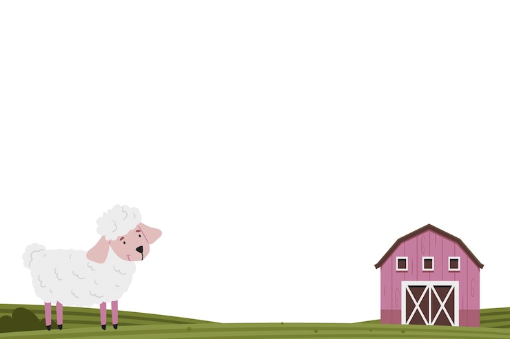 PSD gratuit illustration d'un animal de ferme isolé