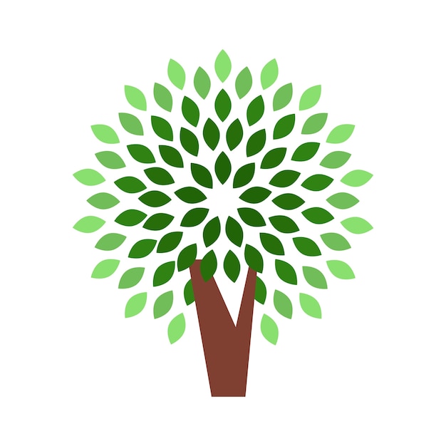 Illustration des arbres isolés