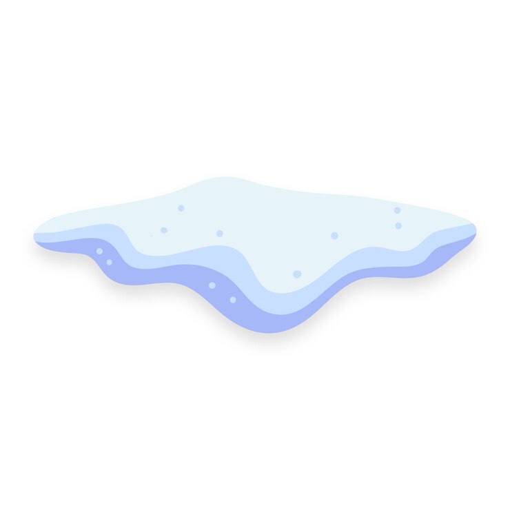 PSD gratuit illustration de la calotte de neige dessinée à la main