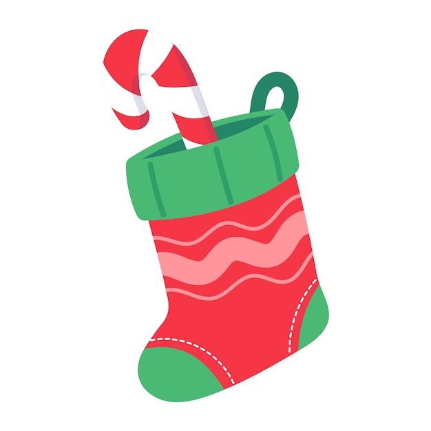 PSD gratuit illustration de chaussette de noël