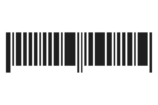 Illustration de code à barres isolée