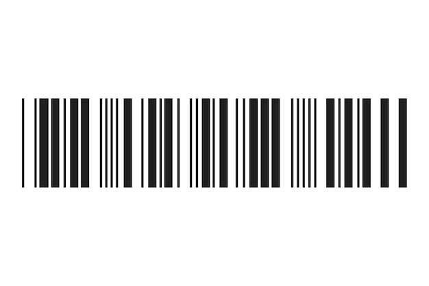 Illustration de code à barres isolée
