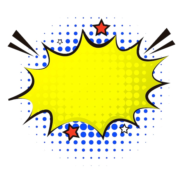 Illustration comique d'explosion de dessin animé