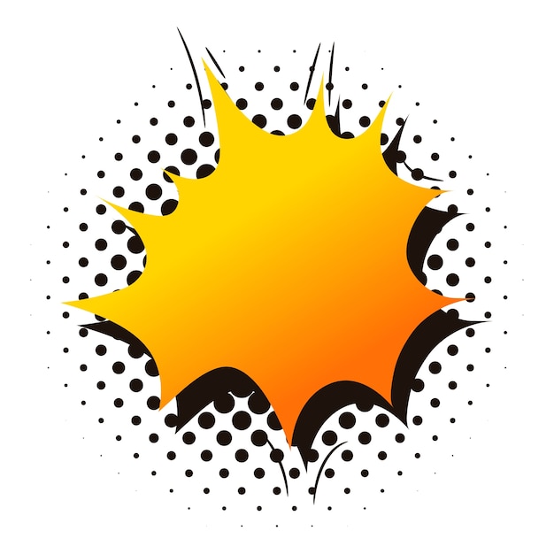 Illustration comique d'explosion de dessin animé