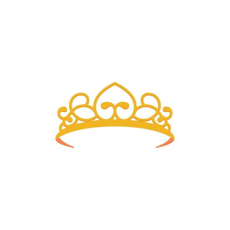 PSD gratuit illustration de la couronne de conception plate.