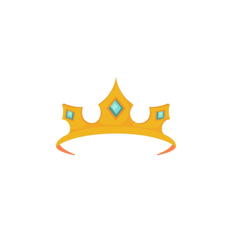 PSD gratuit illustration de la couronne de conception plate.