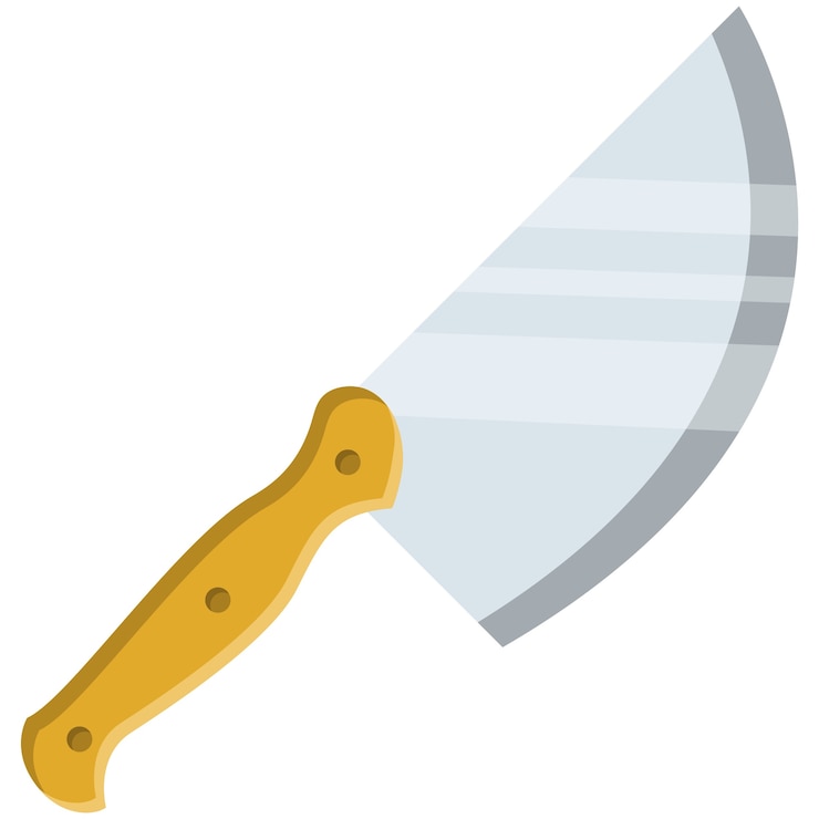 PSD gratuit illustration de couteau dessinée à la main