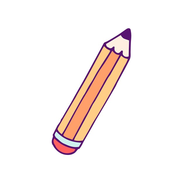 Illustration à crayon de dessin animé